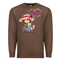 Chestnut strawberry shortcake and cat Premium Sweatshirt - linhVisuals