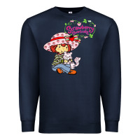 Navy strawberry shortcake and cat Premium Sweatshirt - linhVisuals