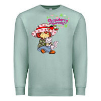Seafoam strawberry shortcake and cat Premium Sweatshirt - linhVisuals