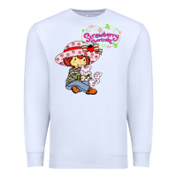 White strawberry shortcake and cat Premium Sweatshirt - linhVisuals