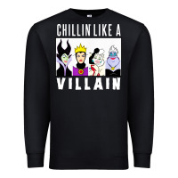 Black chillin like a villain Premium Sweatshirt - linhVisuals
