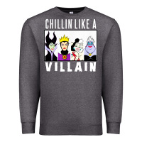 Charcoal Heather chillin like a villain Premium Sweatshirt - linhVisuals