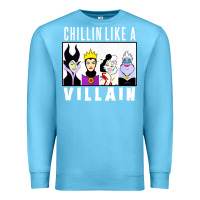 Ocean Blue chillin like a villain Premium Sweatshirt - linhVisuals