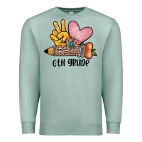 Seafoam peace love 6th grade Premium Sweatshirt - JahusDesignShop