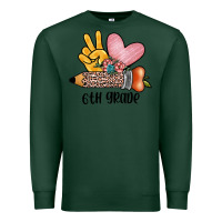 Sports Green peace love 6th grade Premium Sweatshirt - JahusDesignShop