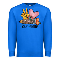 True Royal peace love 6th grade Premium Sweatshirt - JahusDesignShop