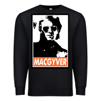 Black macgyver Premium Sweatshirt - linhVisuals