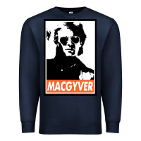 Navy macgyver Premium Sweatshirt - linhVisuals