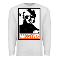 Oatmeal Heather macgyver Premium Sweatshirt - linhVisuals