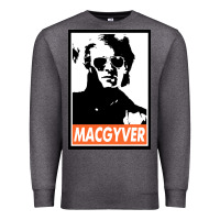 Charcoal Heather macgyver Premium Sweatshirt - linhVisuals