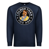 Navy calmer than you are Premium Sweatshirt - linhVisuals