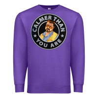 Purple calmer than you are Premium Sweatshirt - linhVisuals