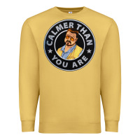 Antique Gold calmer than you are Premium Sweatshirt - linhVisuals