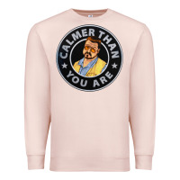 Pale Pink calmer than you are Premium Sweatshirt - linhVisuals