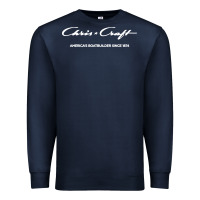 Navy chris craft boats company Premium Sweatshirt - linhVisuals
