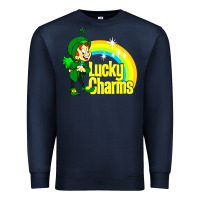 Navy luv lucky charms Premium Sweatshirt - linhVisuals