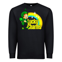 Black luv lucky charms Premium Sweatshirt - linhVisuals