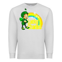 Dove Grey luv lucky charms Premium Sweatshirt - linhVisuals
