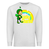 Oatmeal Heather luv lucky charms Premium Sweatshirt - linhVisuals