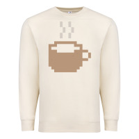 Sandshell pixel coffee Premium Sweatshirt - linhVisuals