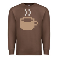 Chestnut pixel coffee Premium Sweatshirt - linhVisuals