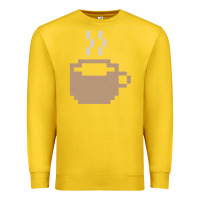 Lemon pixel coffee Premium Sweatshirt - linhVisuals