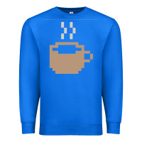 True Royal pixel coffee Premium Sweatshirt - linhVisuals