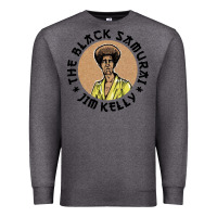 Charcoal Heather the black samurai Premium Sweatshirt - linhVisuals
