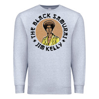 Heather Grey the black samurai Premium Sweatshirt - linhVisuals