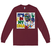 Burgundy it's in my dna tumbler Long Sleeve Tee - BundleAndBundleShop