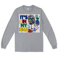 Heather Grey it's in my dna tumbler Long Sleeve Tee - BundleAndBundleShop