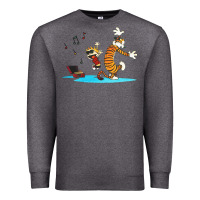 Charcoal Heather calvin music Premium Sweatshirt - linhVisuals