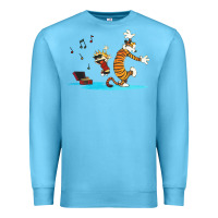 Ocean Blue calvin music Premium Sweatshirt - linhVisuals