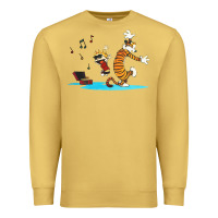 Antique Gold calvin music Premium Sweatshirt - linhVisuals