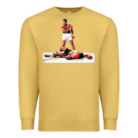 Antique Gold ali vs liston Premium Sweatshirt - linhVisuals