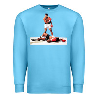 Ocean Blue ali vs liston Premium Sweatshirt - linhVisuals