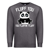 Charcoal Heather panda cub fluff you giant panda Premium Sweatshirt - linhVisuals
