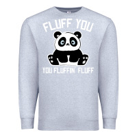 Heather Grey panda cub fluff you giant panda Premium Sweatshirt - linhVisuals
