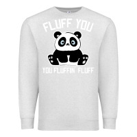 Oatmeal Heather panda cub fluff you giant panda Premium Sweatshirt - linhVisuals