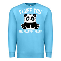 Ocean Blue panda cub fluff you giant panda Premium Sweatshirt - linhVisuals