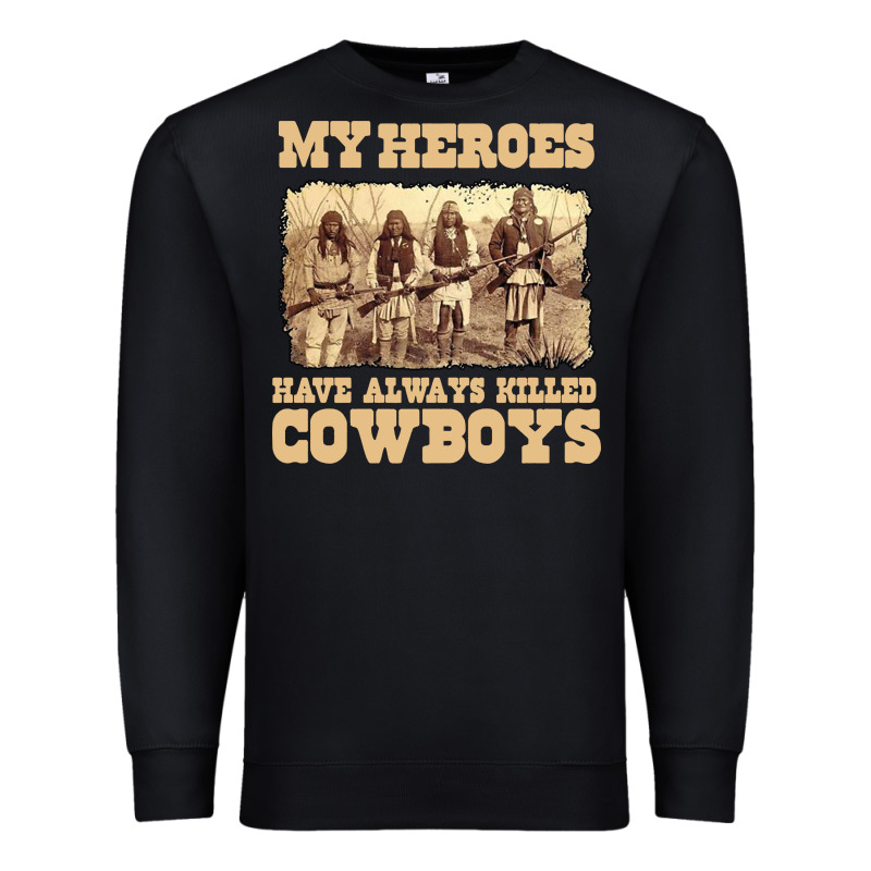 My Heroes Have Always Killed Cowboys Retro Premium Sweatshirt by linhVisuals | Teevron