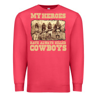 Cardinal my heroes have always killed cowboys retro Premium Sweatshirt - linhVisuals