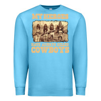 Ocean Blue my heroes have always killed cowboys retro Premium Sweatshirt - linhVisuals