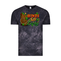 Cloud Black Howdy go lucky st. patricks day Vintage Tee - FaDigitalArtStudio