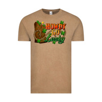 Vintage Coffee Howdy go lucky st. patricks day Vintage Tee - FaDigitalArtStudio