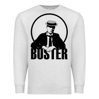 Oatmeal Heather buster keaton Premium Sweatshirt - linhVisuals