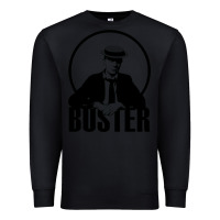 Black buster keaton Premium Sweatshirt - linhVisuals