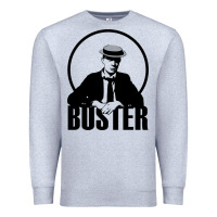 Heather Grey buster keaton Premium Sweatshirt - linhVisuals