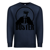 Navy buster keaton Premium Sweatshirt - linhVisuals