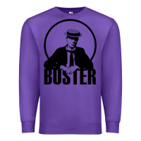 Purple buster keaton Premium Sweatshirt - linhVisuals